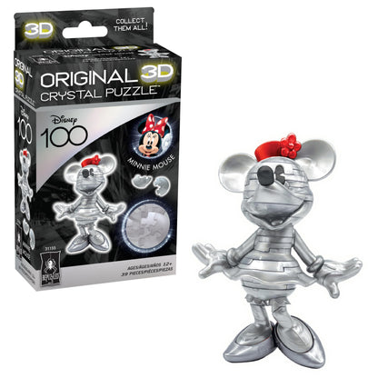 BePuzzled | Disney Platinum Minnie Original 3D Crystal Puzzle, Ages 12 and Up