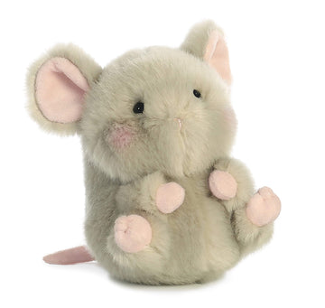 Aurora® Playful Rolly Pet™ Frisk Mouse™ Stuffed Animal - Compact Size for On-the-Go Fun - for Adults, Kids, Birthdays, and Anniversaries - Gray 5