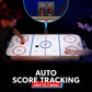 GoSports 48 Inch Air Hockey Arcade Table - Includes 2 Pushers, 3 Pucks, AC Motor, and LED Scoreboard - Oak