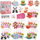 Valentine's Day Cards for Kids - 28pcs Diamond Animal Craft Kits With 7 Different Gem Stickers for School Classroom Exchange Gifts and Decorations