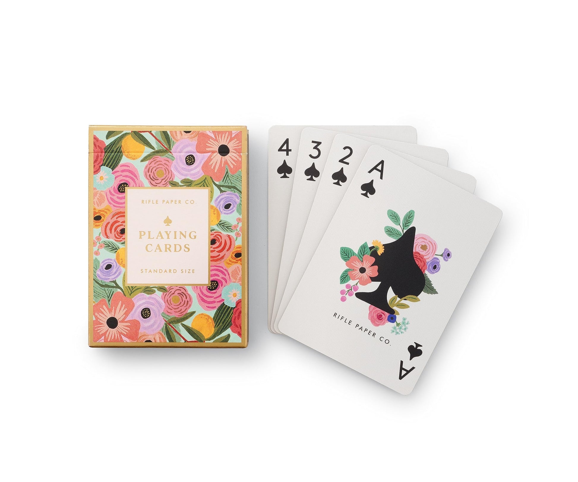 RIFLE PAPER CO. Garden Party Themed Playing Cards for Adults, Standard Deck of Cards for Card Games and Poker at Home or Party, Beautiful Printed