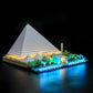 YEABRICKS LED Light Kit for Lego - Architecture Great Pyramid of Giza Building Blocks Model, LED Light Set Compatible with 21058(Lego Set NOT