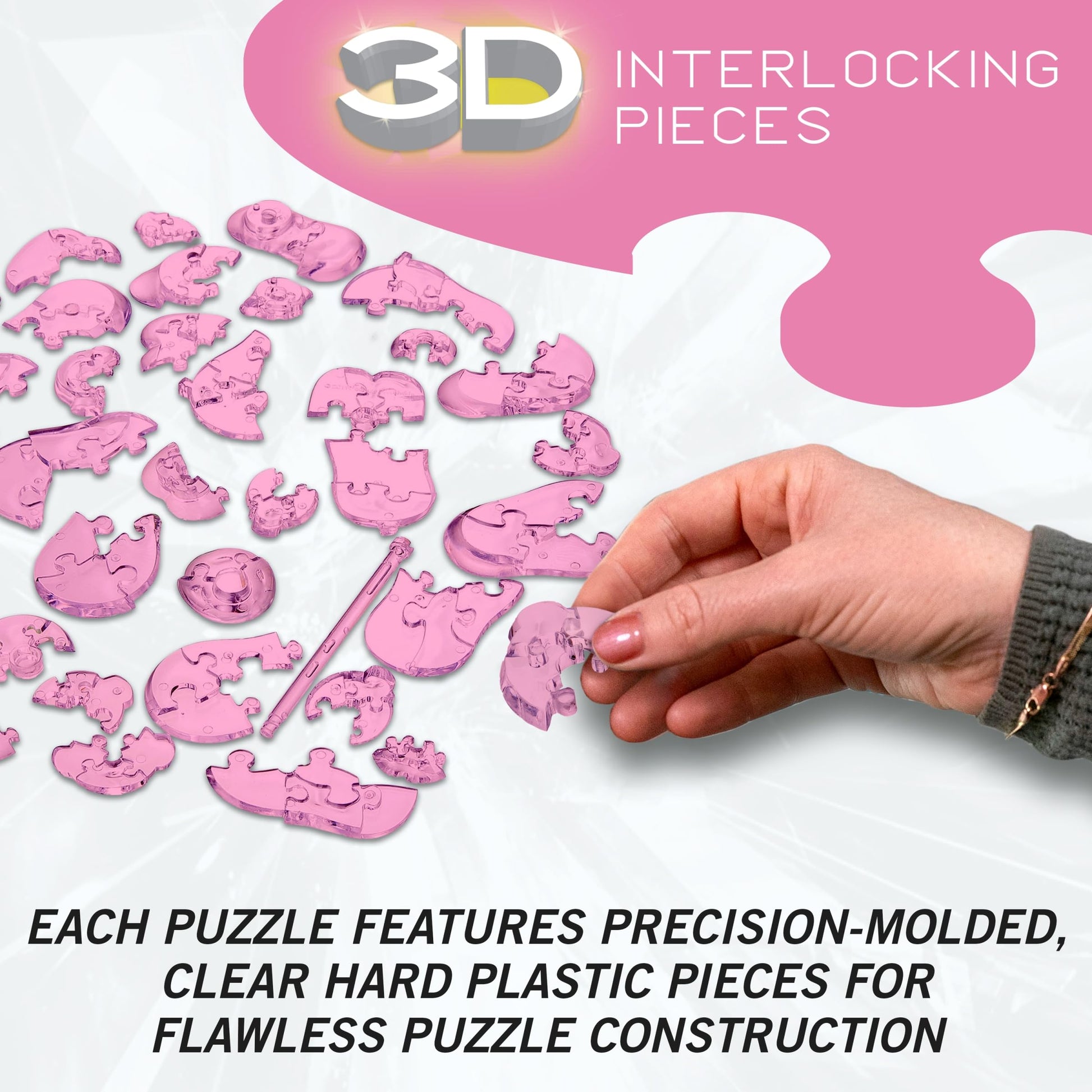 Nintendo Kirby Crystal 3D Puzzle, 37-Pc Brain Teaser, Ages 12+
