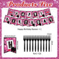 Pink Girls Birthday Party Set Pink High School Queen Theme Burn Book Popular Girl Birthday Decorations Party Decorations Hot Girls Banner Plates