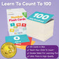 Number Flash Cards for Toddlers | Award-Winning - Toddler Math Flash Cards | Learn Counting Flashcards Numbers 1-100 | Help Kids Count Games | Kids