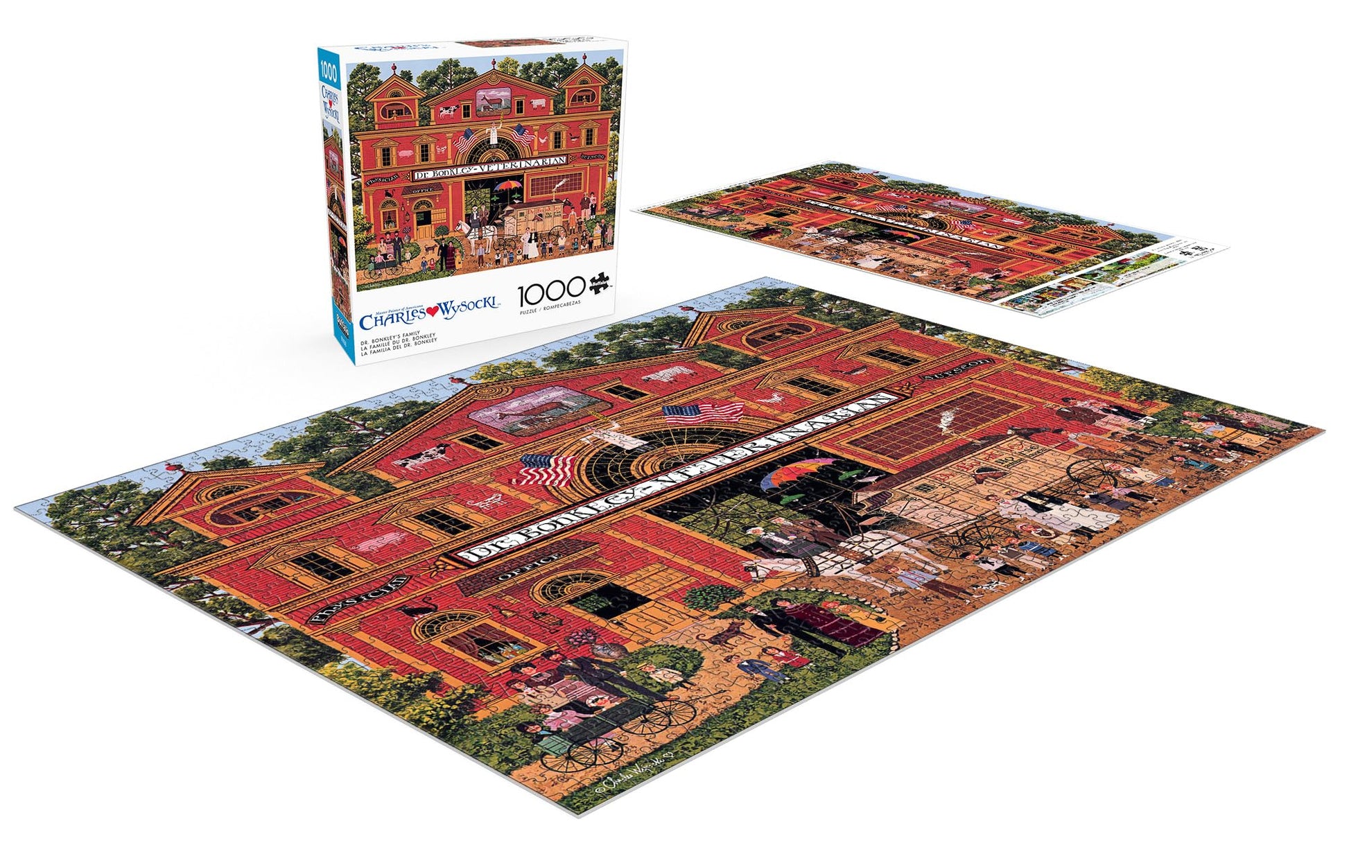 Buffalo Games - Charles Wysocki Dr. Bonkley's Family - 1000 Piece Puzzle