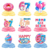 6 7 Birthday Decorations Donut Ice Cream Theme Six Seven Honeycomb Centerpieces Funny 67 Meme Party Table Decor for Kids Teens Adults Meme Lovers