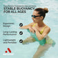 Aeromat Foam Water Saddle (31" x 16") Foam Pool Float for Adults - Green