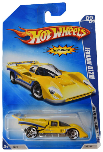 Hot Wheels Ferrari 512M 95/190, Yellow