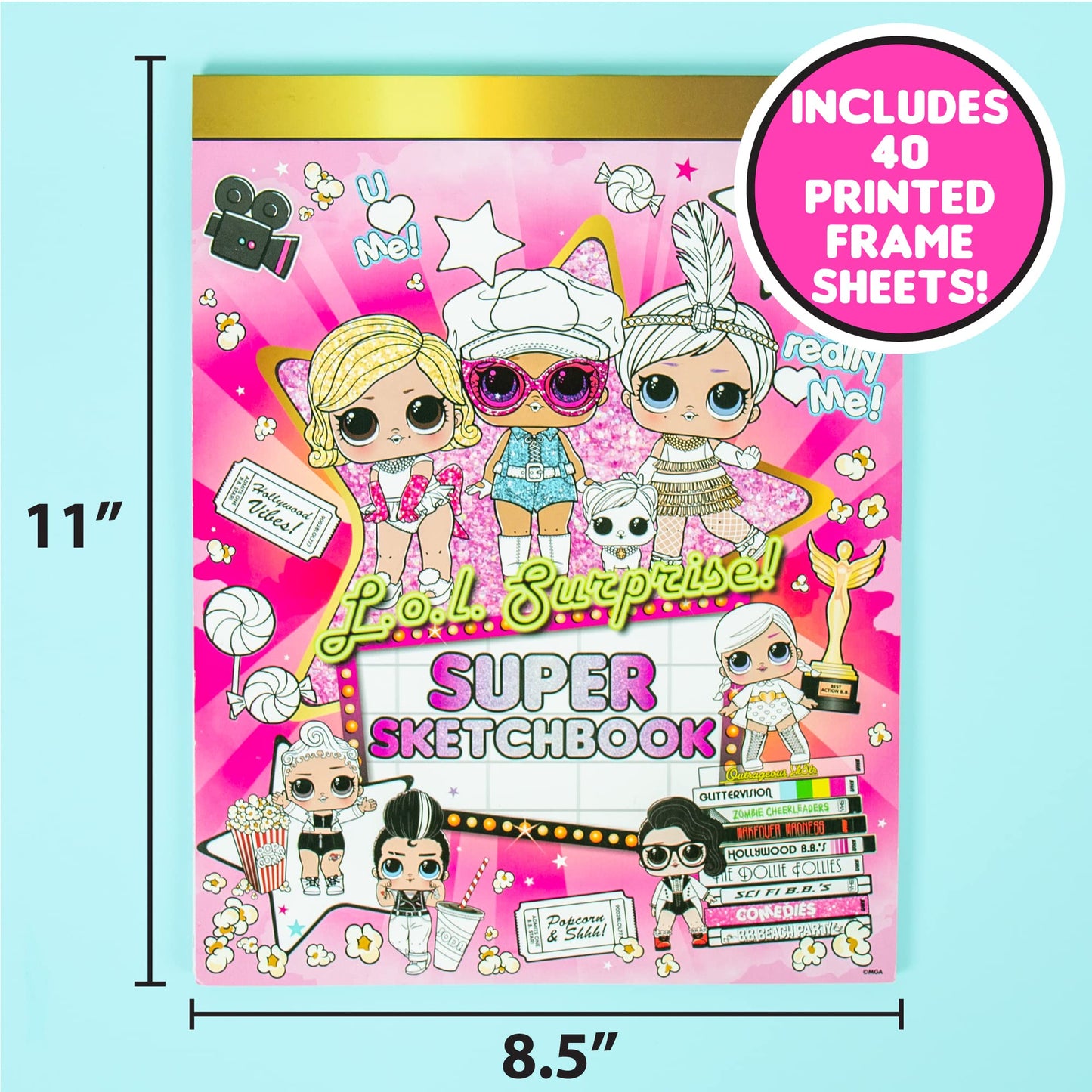 L.O.L. Surprise! O.M.G. Ultimate Fashion Designer by Horizon Group USA, Color & Create Outfits & Make-Up Looks for The O.M.G. Sisters, Includes 2