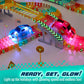 JitteryGit Replacement Light Up Magic Cars For Glow Flex Tracks - Extra LED Car Accessories For Race Track & Glow In The Dark Trax - Compatible