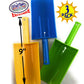 Matty's Toy Stop 9" Kids Short Handle Sand Scoop Plastic Shovels for Sand & Beach (Yellow, Blue & Green) Gift Set Bundle - 3 Pack