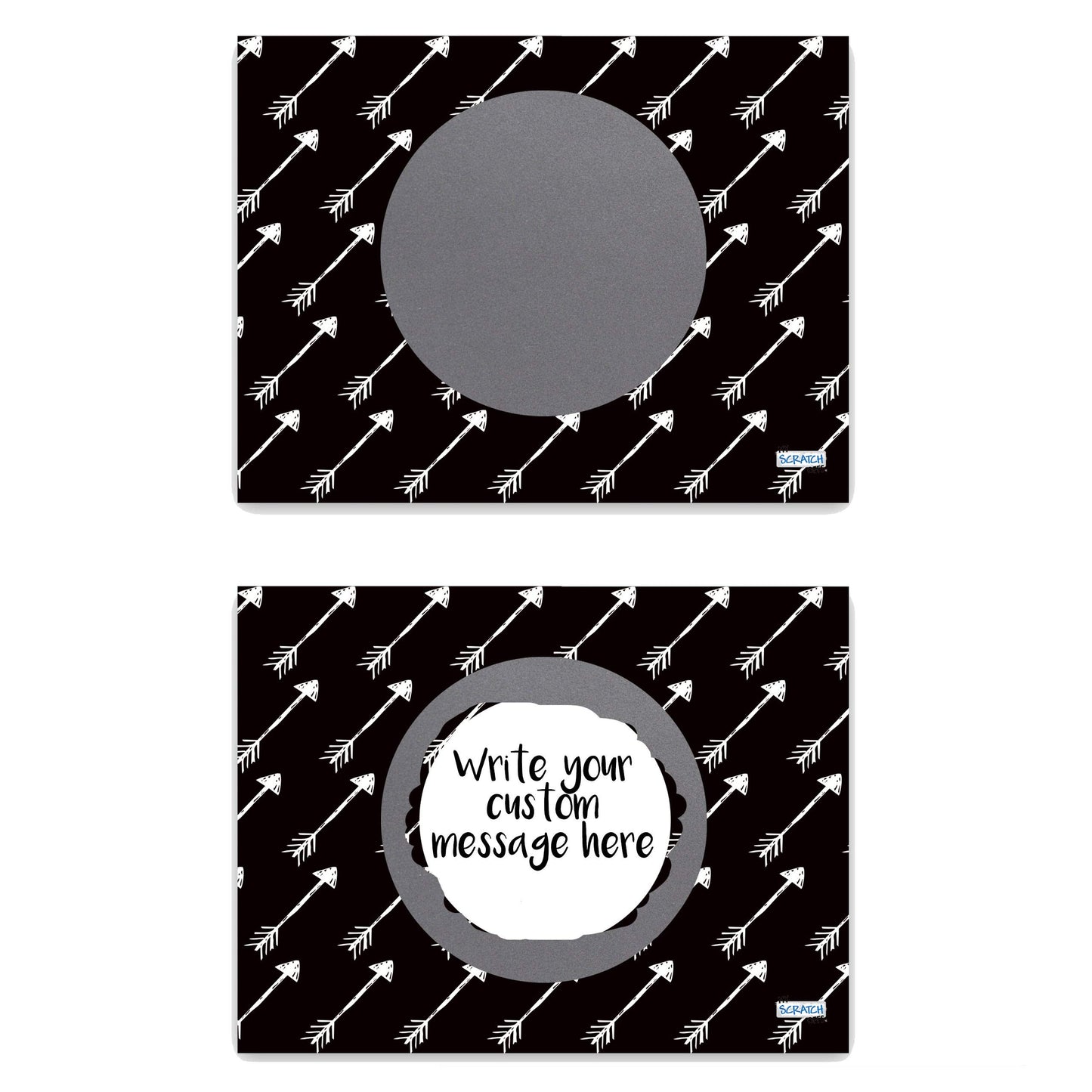 My Scratch Offs - DIY Scratch Off Cards for Kids Teachers - 20 Pack of Arrow Design and Stickers 3x4 - Ideal for Teacher Rewards I Childrens Party