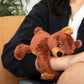 HUGIMALS Hug Babies Darby the Bear Cute Mini Plush Stuffed Animal for Kids | Soft & Cuddly Portable Comfort Adorable On-The-Go Companion for Travel
