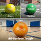 GoSports Soft Skin Foam Playground Dodgeballs - 6 Pack Set for Kids - Includes Mesh Carry Bag