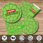 192pcs Turtle Birthday Party Supplies Turtle Plates Napkins Serves 24
