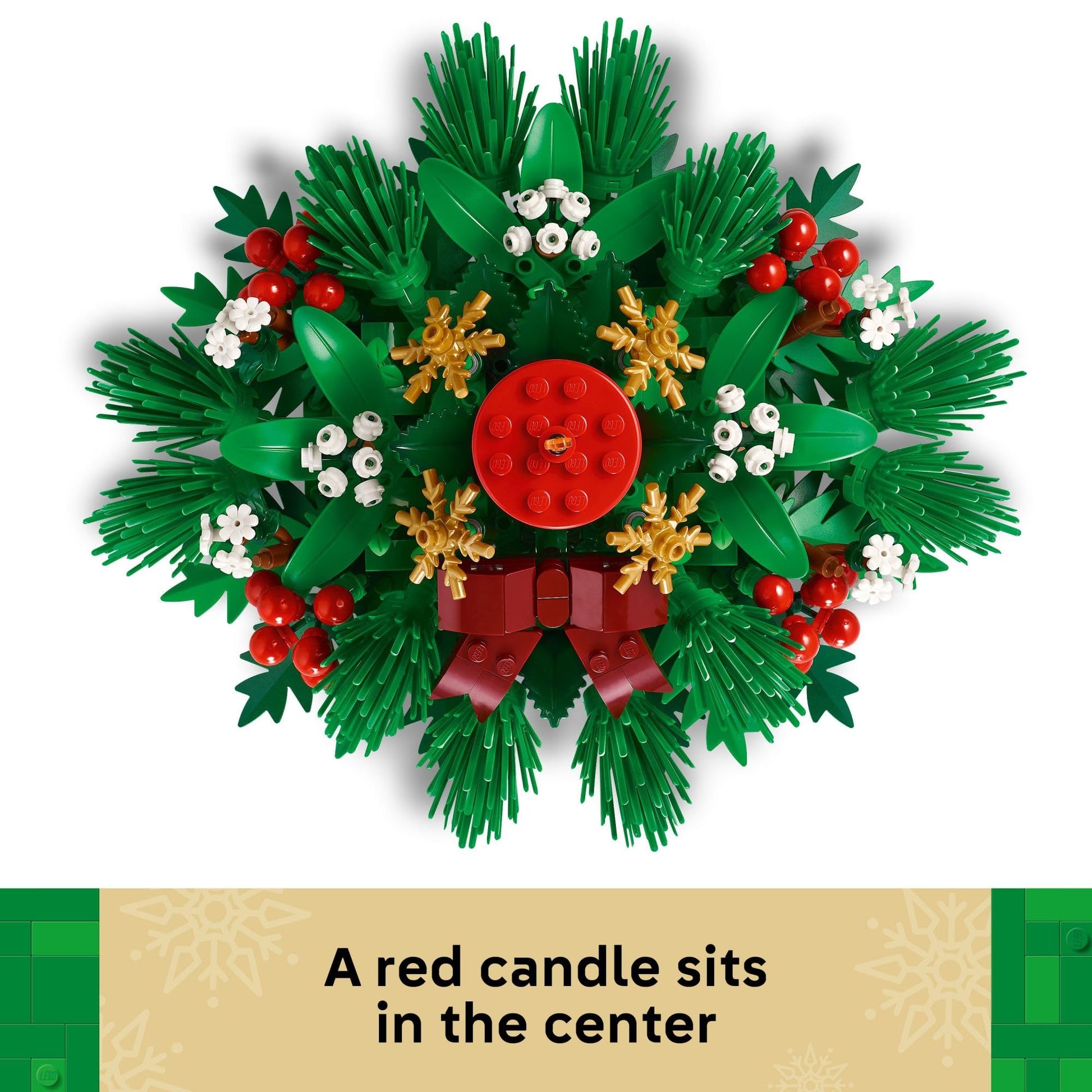 LEGO Christmas Table Decoration Building Toy for Kids - Brick-Built Holiday Centerpiece & Festive Room Decor - Christmas Craft for Girls & Boys, Ages