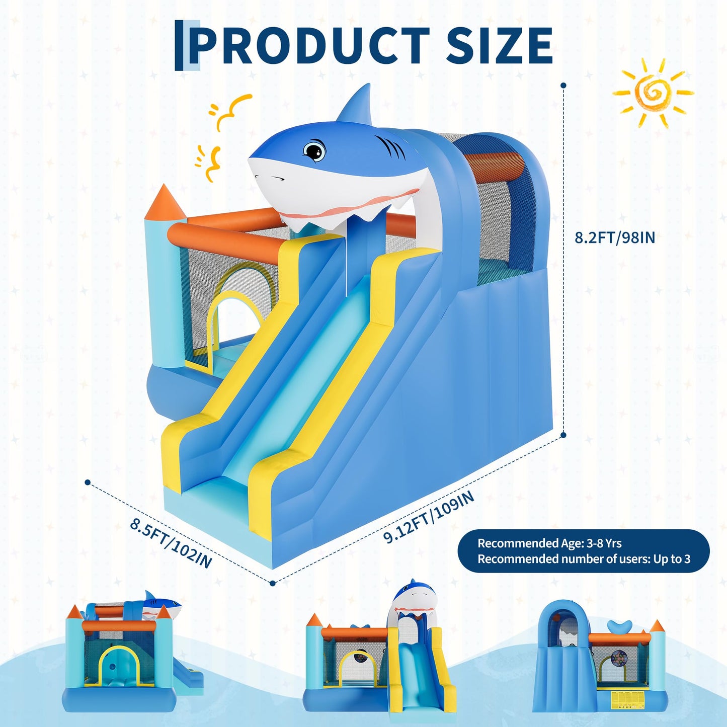 Garvee Inflatable Bounce House, Kids Bounce House, Jump Bouncer
