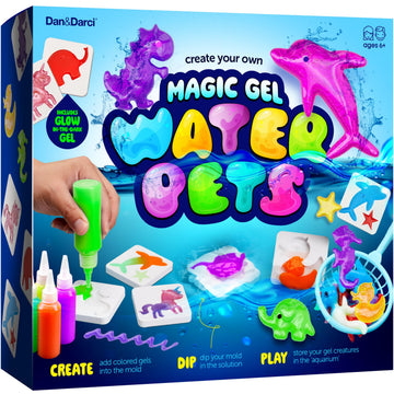 Dan&Darci Aqua Fairy Water Gel Kit for Kids - Gifts for Girls - Magic Elf Toy Kits - Waters Pets - DIY Squishy Maker Set - Craft for Kids - Make Your