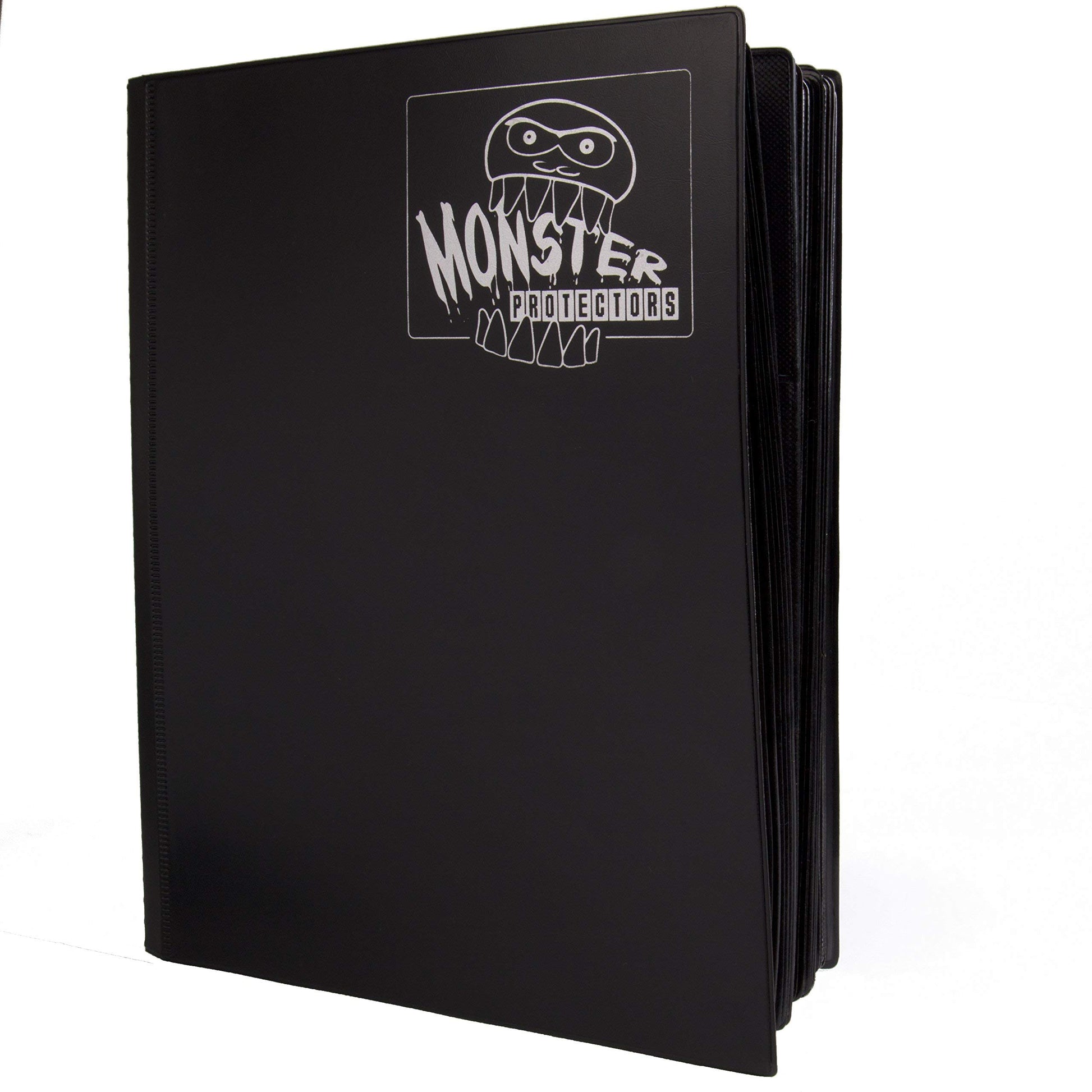 The Original Monster Trading Card XL Album- 40 Side Loading 9-Pocket Per Page TCG Binder- Holds 720 Sleeved Trading Cards- Matte Black- Compatible