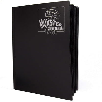 The Original Monster Trading Card XL Album- 40 Side Loading 9-Pocket Per Page TCG Binder- Holds 720 Sleeved Trading Cards- Matte Black- Compatible