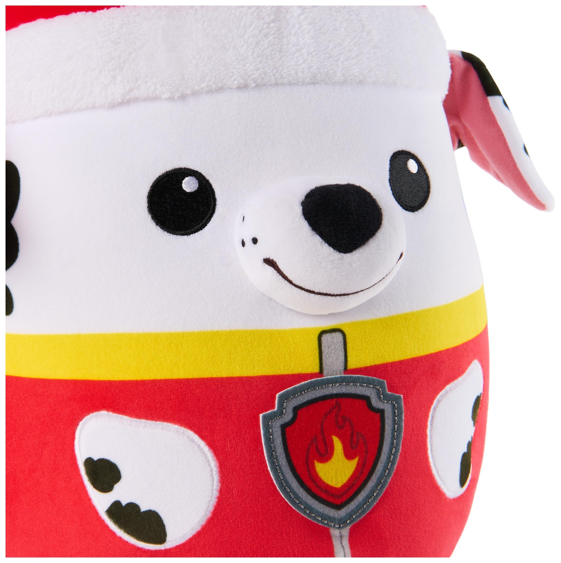 PAW Patrol Winter Holiday Marshall Squish Plush, Official Toy from the Hit Cartoon, Special Edition Squishy Stuffed Animal for Ages 1 and Up, 12”