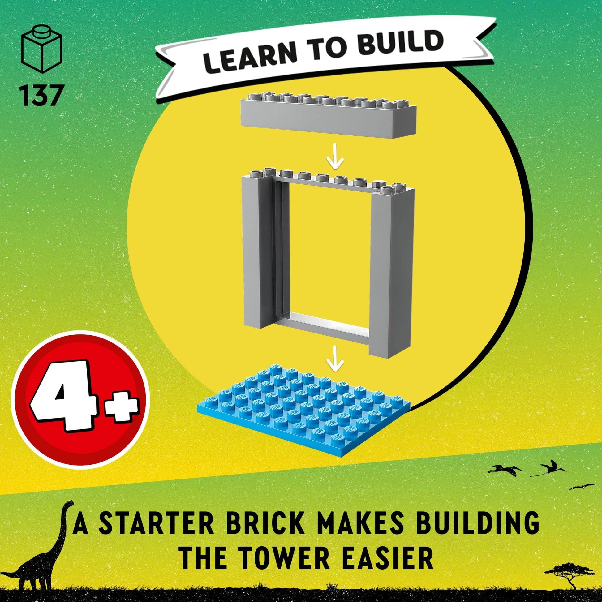 LEGO Jurassic Park Velociraptor Escape 76957 Learn to Build Dinosaur Toy for Boys and Girls; Gift for Kids Aged 4 and Up Featuring a Buildable