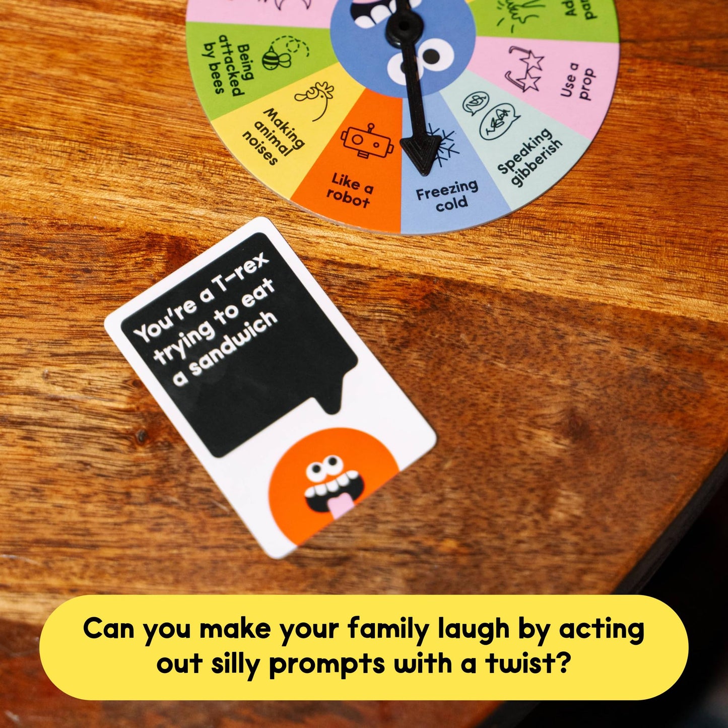 Laugh Attack [Can You Make Your Family Laugh? | Don’t Laugh Challenge Card Game For Kids, Teens, and Families | Great For Game Night, Reunions