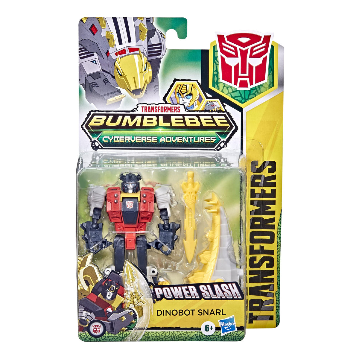 Transformers Bumblebee Cyberverse Adventures Dinobots Unite Warrior Class Dinobot Snarl Action Attackers Figure, Ages 6 and Up, 5.4-inch