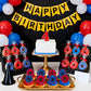 48 PCS Spider Cupcake Rings, Spider Cupcake Toppers Cake Toppers Dessert Decorations for Birthday Halloween Party Classroom Prizes
