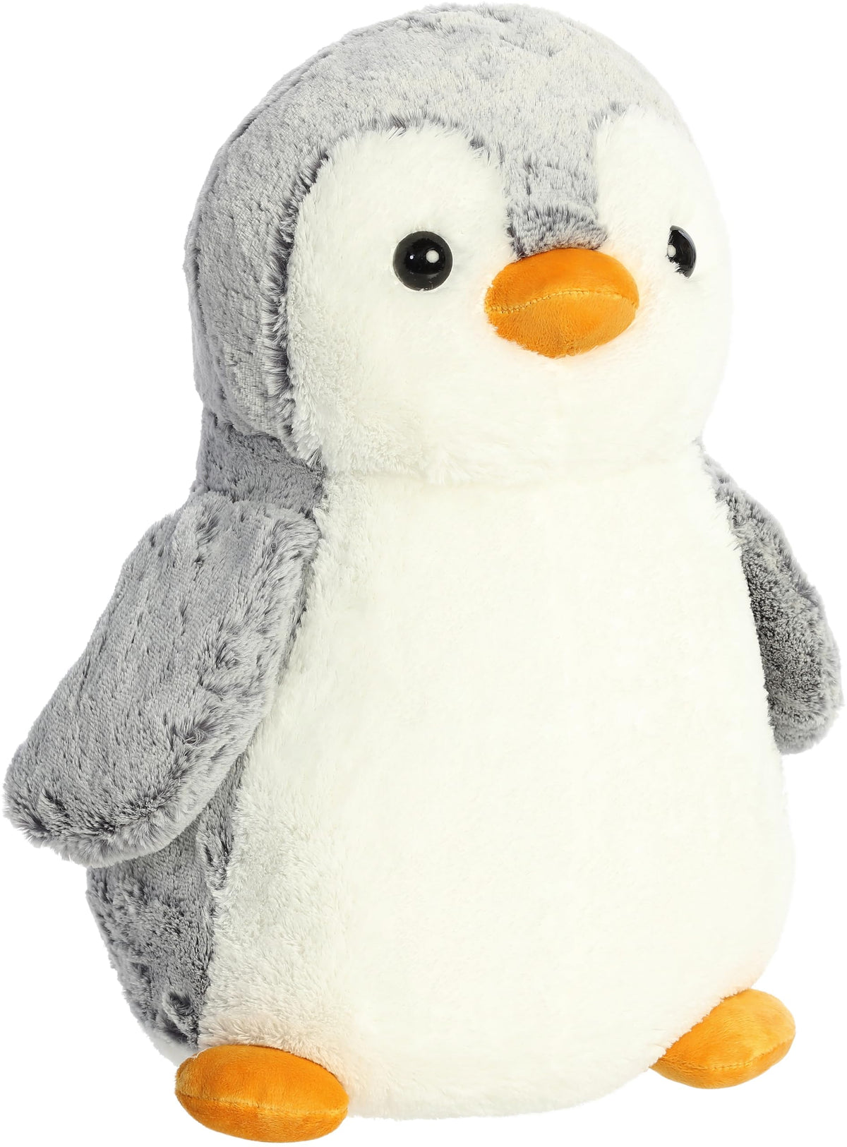 Aurora Pompom Penguin 16" Gray Playful Stuffed Animal