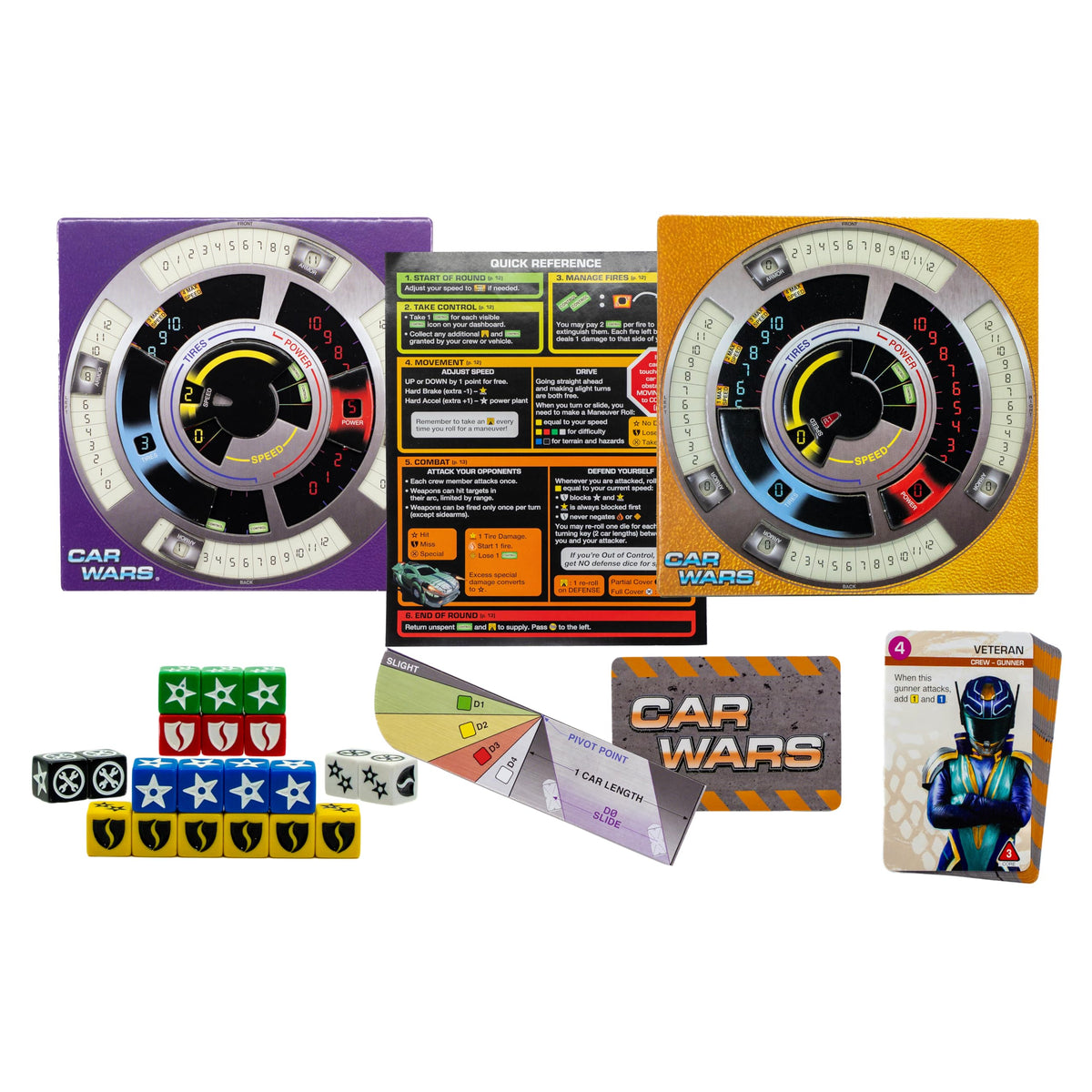 Steve Jackson Games Car Wars 2-Player Starter Set Orange/Purple 6th Edition
