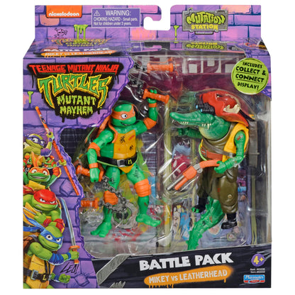 TEENAGE MUTANT NINJA Michelangelo vs Leatherhead