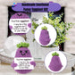 BFYCHYC Handmade Emotional Funny Eggplant Gift, Creative Cute Wool Eggplant Doll with Positive Card, Crochet Gifts, Office and Home Decoration for
