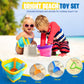 Beach Toys Collapsible Sand Toys 6 PCS Sand Buckets Set for Beach, Pool
