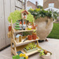 Tender Leaf Toys - Garden Centre - Wood Pretend Play Gardening Set Including Tools, Bird House, Gnomes and Accessories - Encourages Imaginative Play