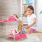 Badger Basket Metal Doll Loft Bed with Daybed for 18 Inch Dolls - Includes Ladder, Bedding & Pillows