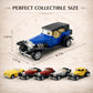 6 Pack - Diecast Cars Antique Classic American Vehicles with Pullback Action and Openable Doors, Collectible Vintage Retro Model Cars Toy for Display