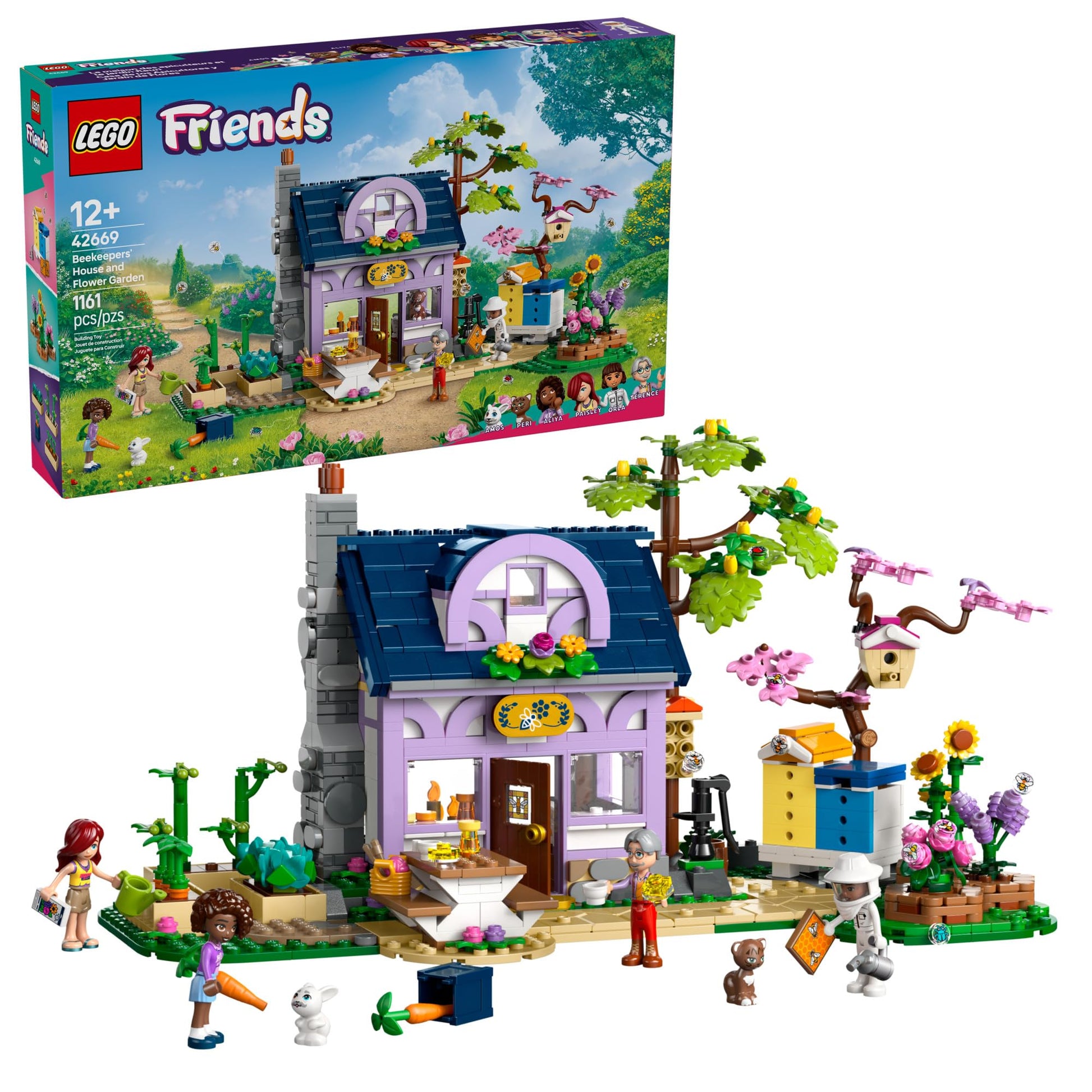 LEGO Friends Beekeepers' House and Flower Garden Toy Building Set - Pretend Play Set for Kids, Girls and Boys, Ages 12+ - Gift Idea for Birthday -