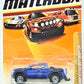 Mattel Matchbox 1:64 Scale Blue Ford F-150 SVT Raptor Truck, 2010 Desert Endurance, Kid, Children (Unisex)