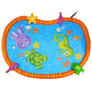 BANZAI Splash Pad Toddler Water Play Mat, 58 in Outdoor Kids Sprinkler Mat with 3D Sea Characters, Baby Splash Pad for Backyard Summer Fun
