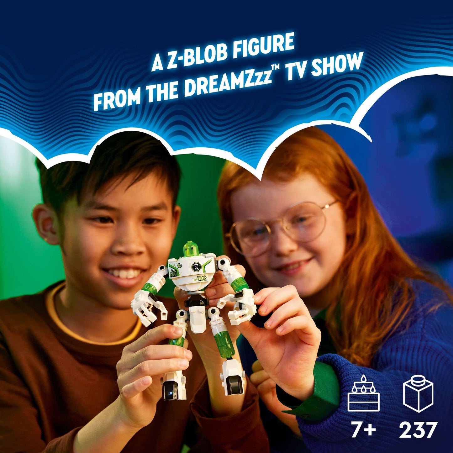 LEGO DREAMZzz Mateo and Z-Blob The Robot 71454 Building Toy Set, 2-in 1 Build Transforms Z-Blob to a Robot, Great Gift for Grandchildren or Kids Ages