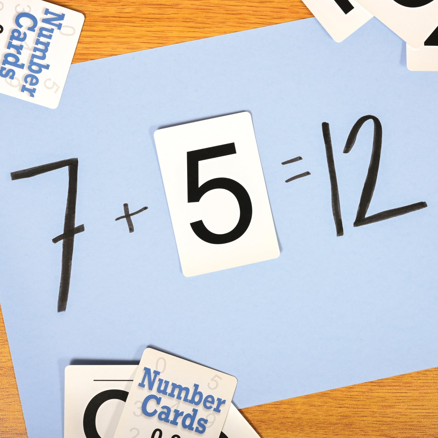 Learning Advantage Number Cards 0-9, Set of 50, Black
