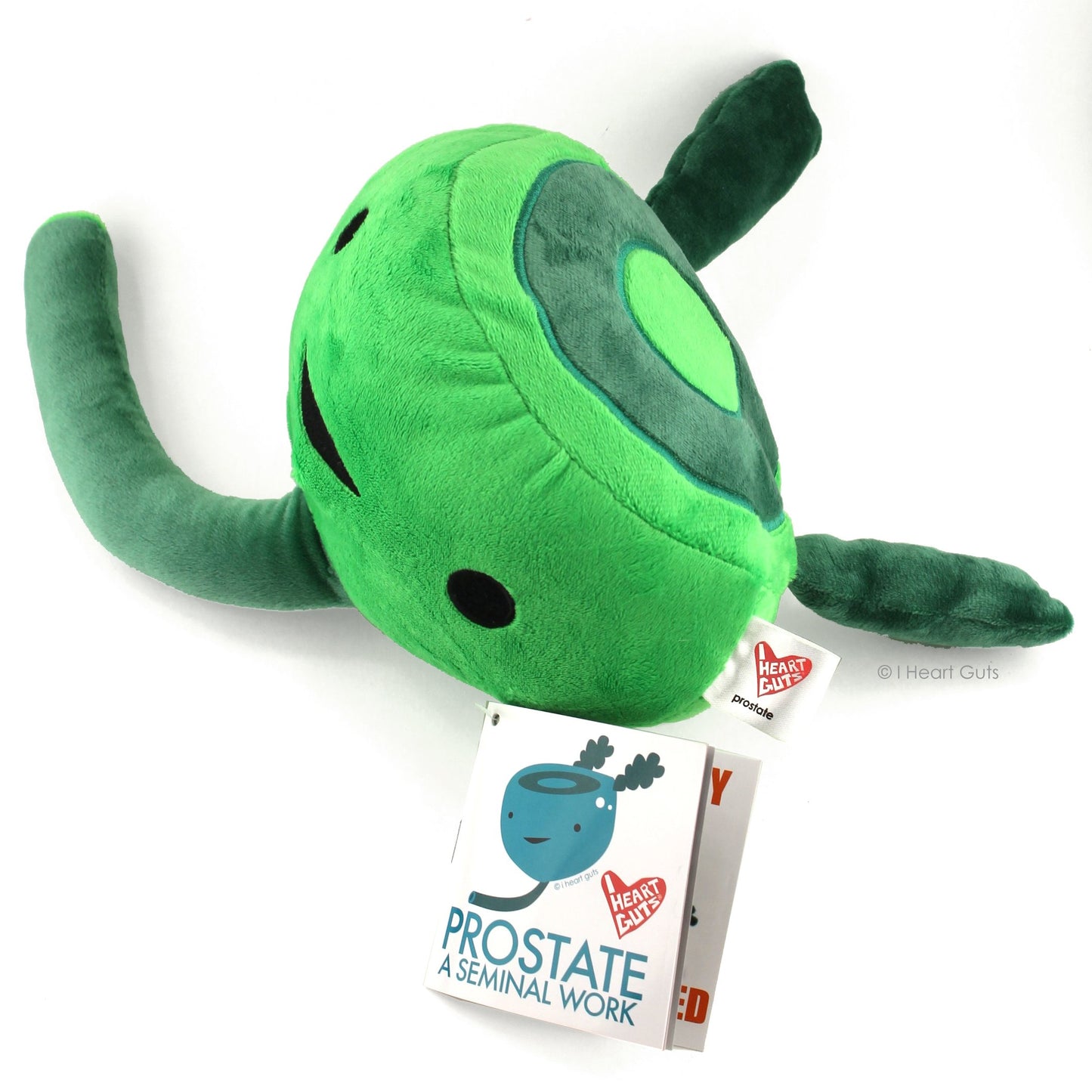 I Heart Guts Prostate Plush - Cute Educational Organ Toy for Prostate Cancer & Biopsy - Funny Get Well Recovery Gift for Urology Nurse Patients