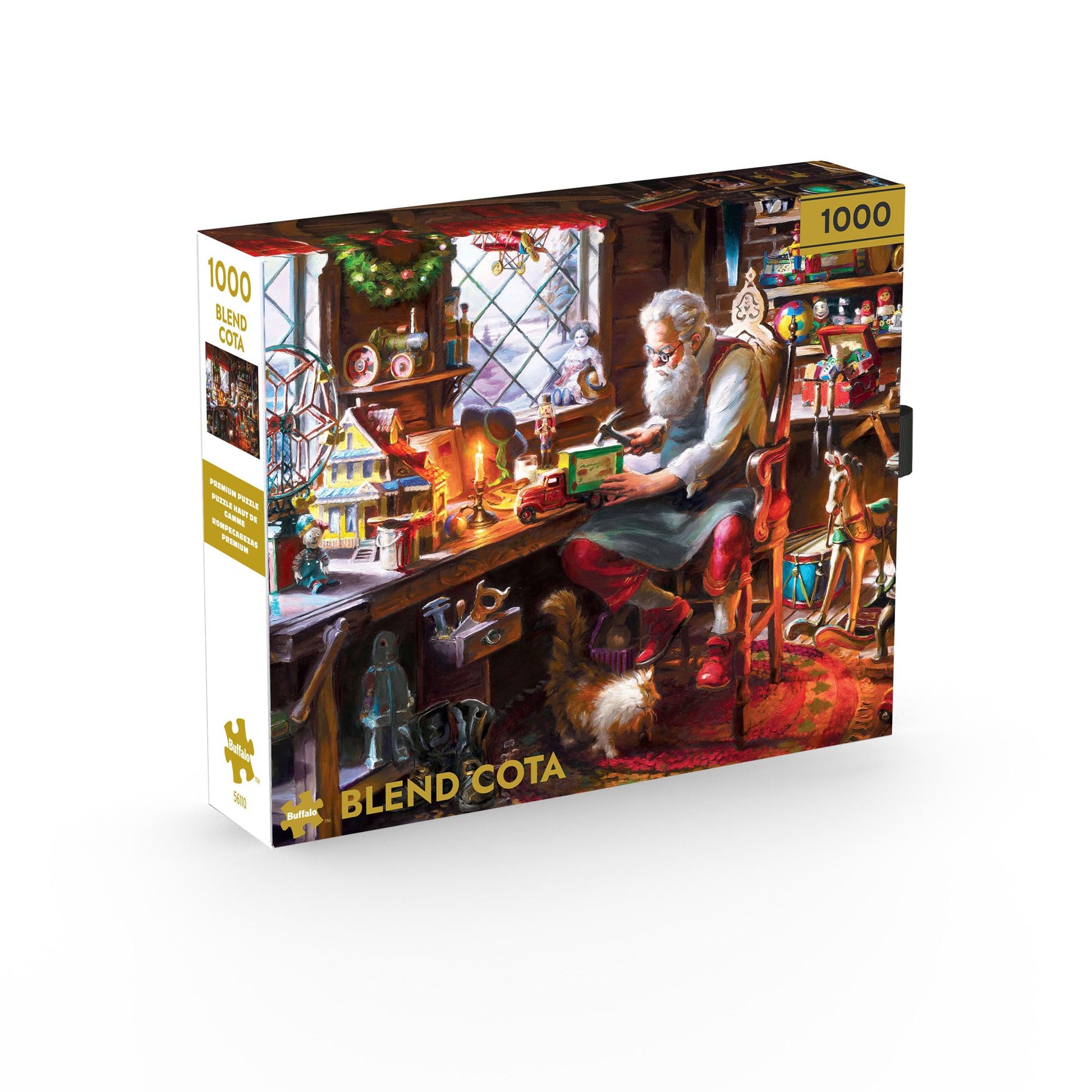 Buffalo Games - Santa in His Workshop - 1000 Piece Jigsaw Puzzle for Adults