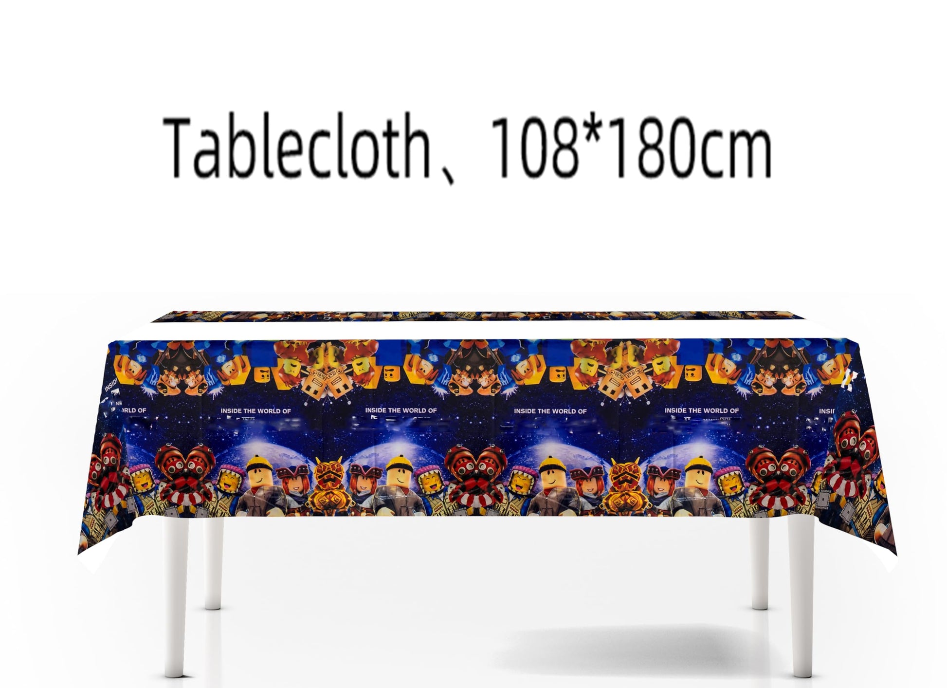 Ananju 2PCS Children Birthday Party Tablecloth Table Cover,Children Birthday Supplies Decorations (2)