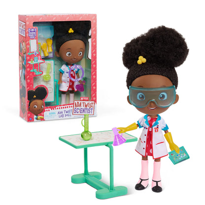 Just Play Ada Twist, Scientist Ada Twist Lab Doll, 12.5 Inch Interactive Doll with Research Lab Accessories, Talks and Sings the ''The Brainstorm