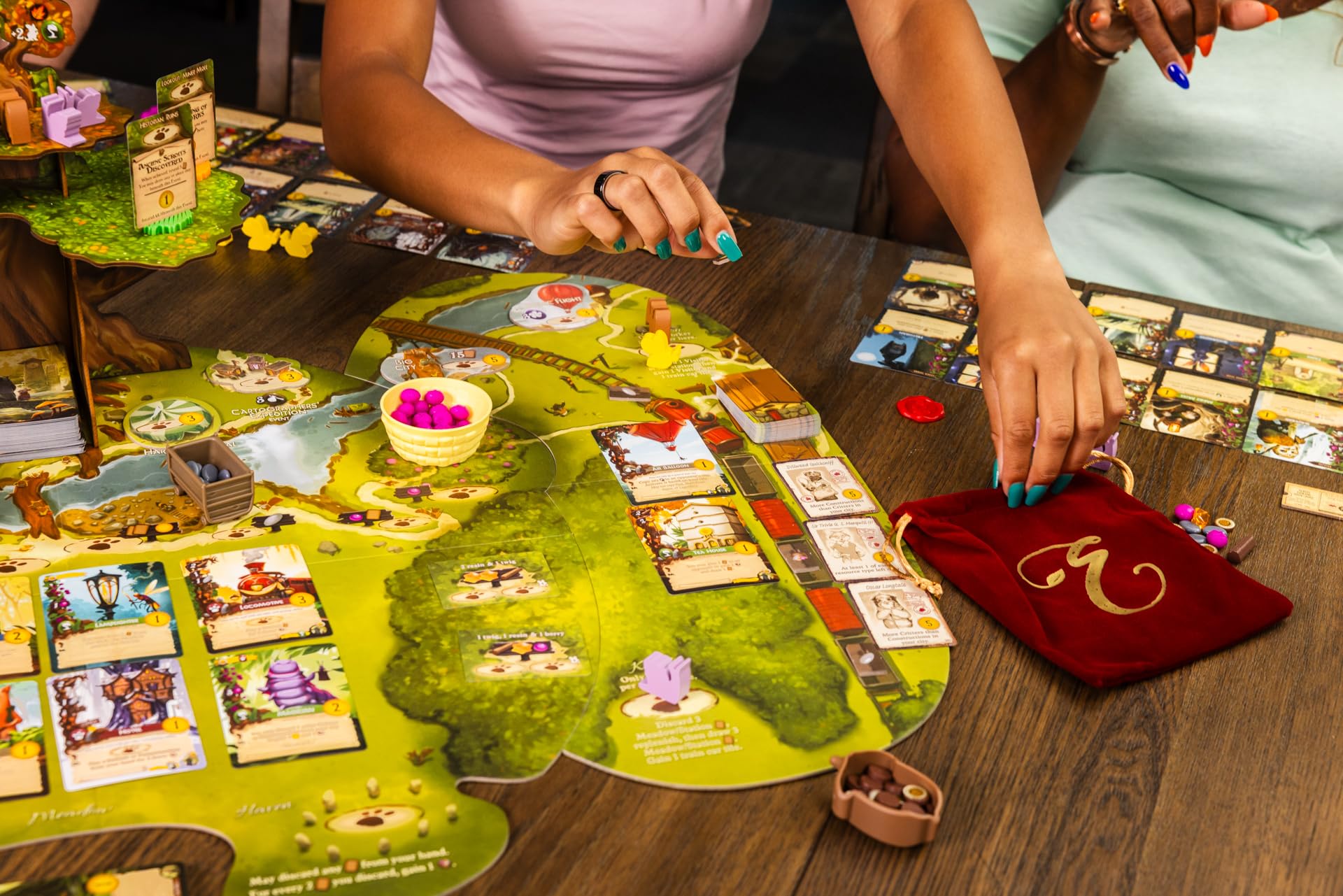 Everdell: Newleaf Expansion - Board Game Add-On for Everdell Base Game, Includes New Train Station, Visitors, Critters & Constructions, Ages 10+, 1-4