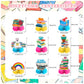 9 PCS Book Honeycomb Centerpieces Table Decorations Books Table Centerpieces for Books Party Supplies Reading Birthday Party Decorations Library