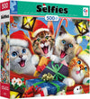 Ceaco - Selfies Holiday Cats - 500 Piece Jigsaw Puzzle for Adults
